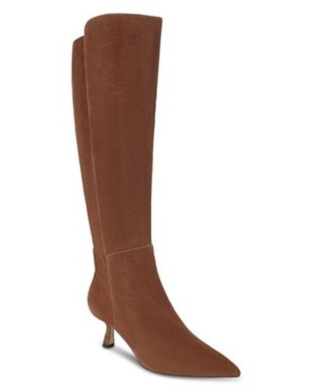 Sam Edelman Taylin Kitten Heel Suede Boots Womens 8.5 Dark Terra Toffee Side Zip